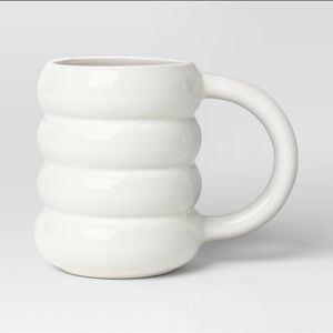 14 oz.Stoneware Artisan Mug Set (2 mugs) - White - Room Essentials -